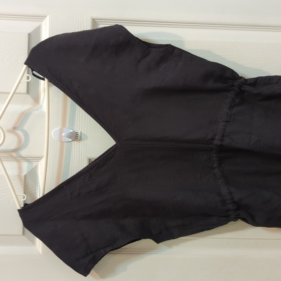 Cloth & Stone Women's Black Linen Deep V Jumpsuit Size XS - Picture 5 of 16